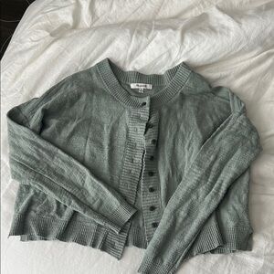 Madewell Brampton Crop Cardigan Sweater, xs